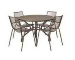 EMU Ala Mesh 4 Seater Outdoor Dining Set, Bronze